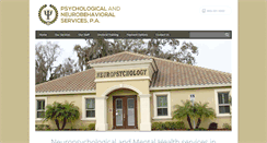 Desktop Screenshot of neuropsychologyfl.com