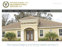 Tablet Screenshot of neuropsychologyfl.com